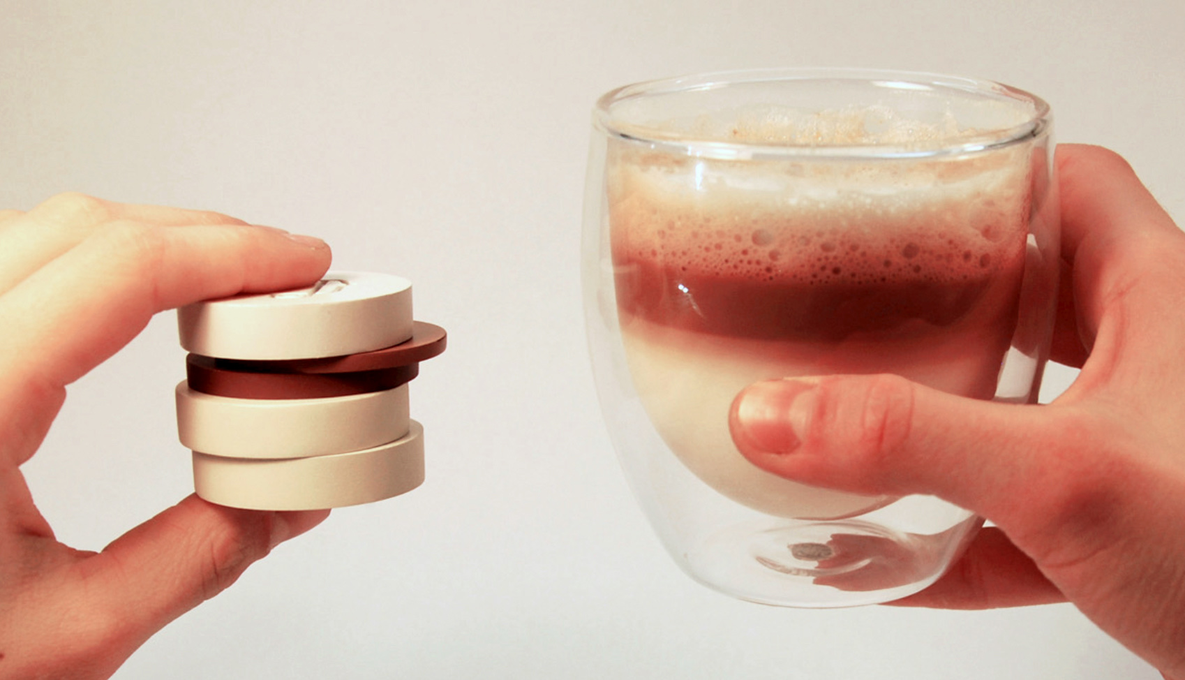 Layers corresponding to drink ingredients