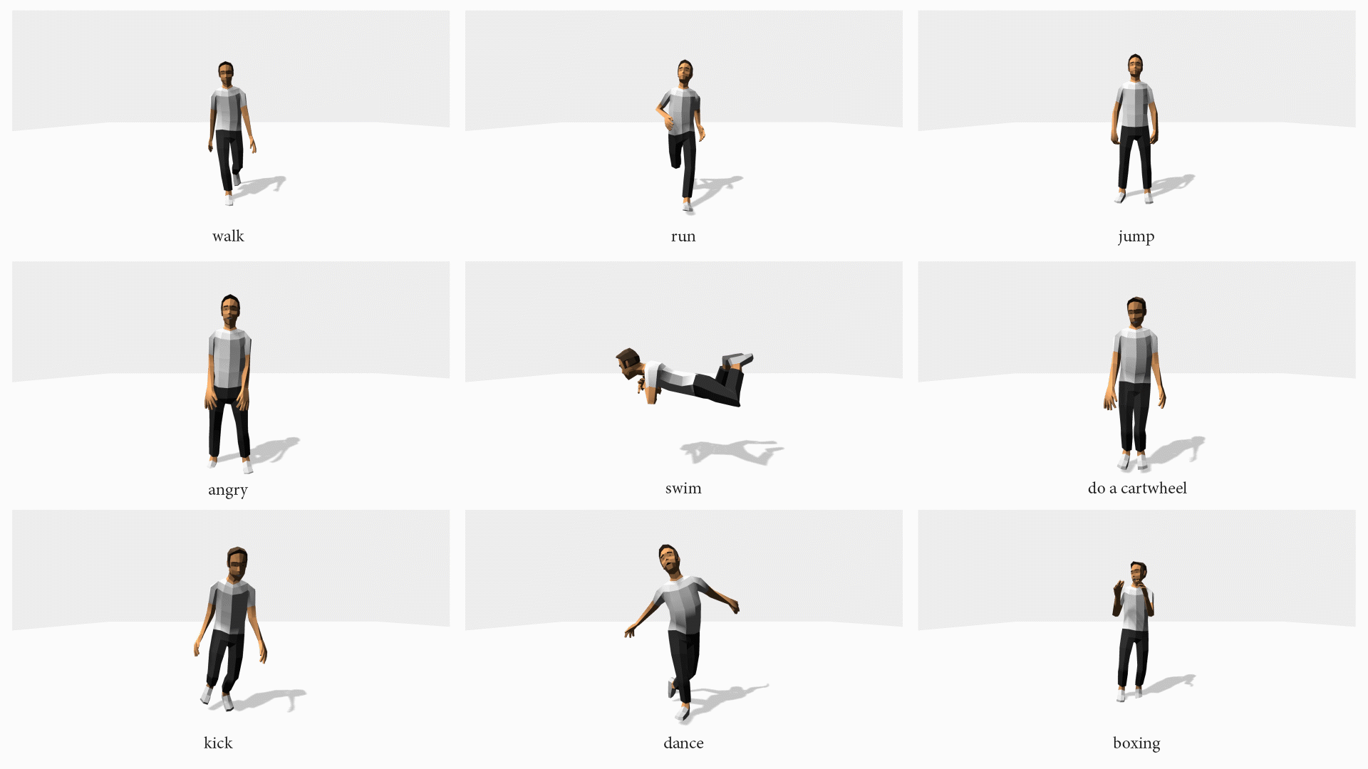 Motion capture examples